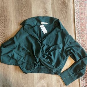 Abercrombie cropped long sleeve